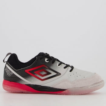 Chuteira Umbro Pro 5 Futsal Vermelha e Preta EDIÇÃO LIMITADA